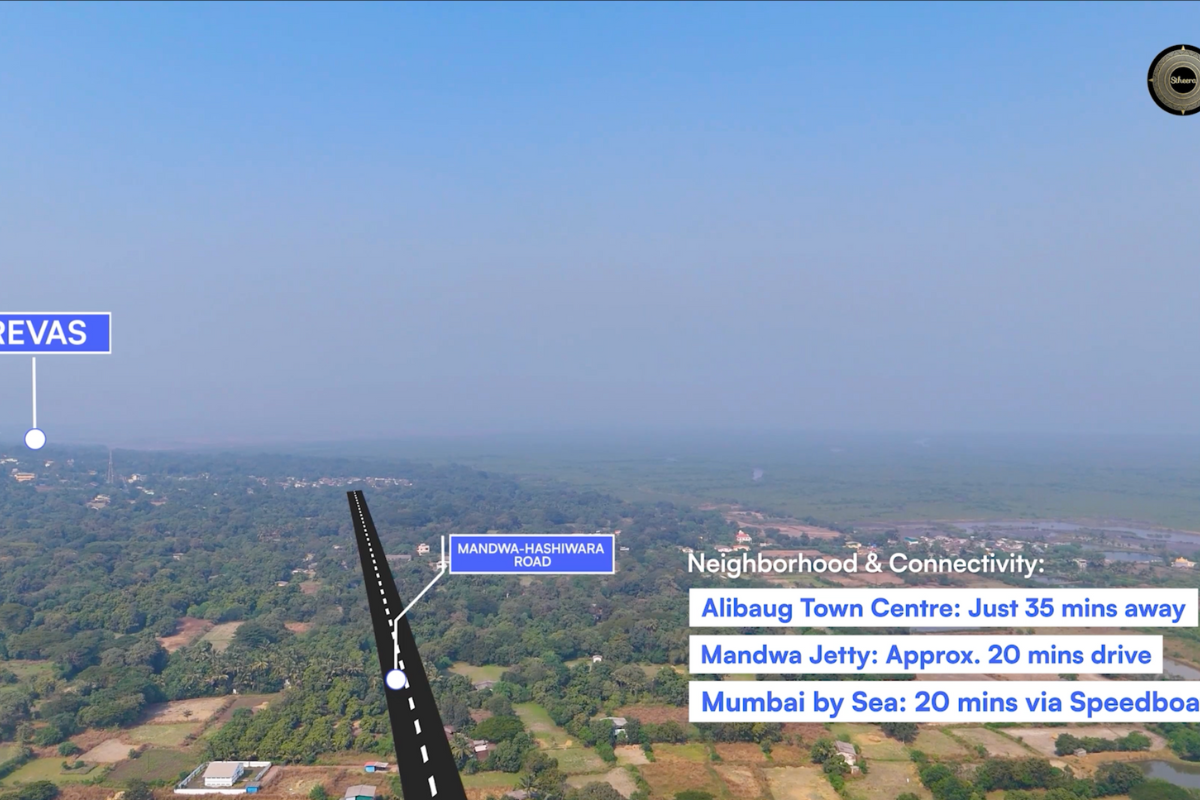 Prime 24-acre land in Alibaug for sale, featuring mountain views, ideal for agriculture, resort projects, and real estate investment.