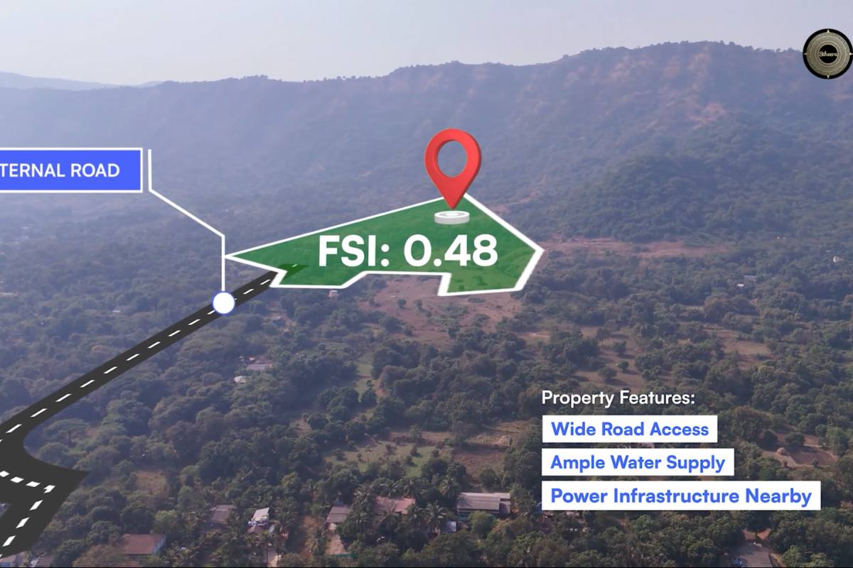 Prime 24-acre land in Alibaug for sale, featuring mountain views, ideal for agriculture, resort projects, and real estate investment.