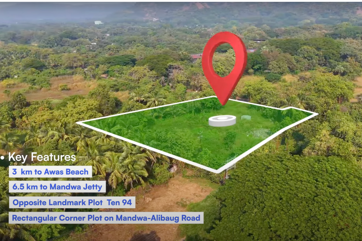 64 Guntha Land for Sale in Awas Alibaug - Corner Plot Near Mandwa Road with Clear Title and FSI up to 2.24