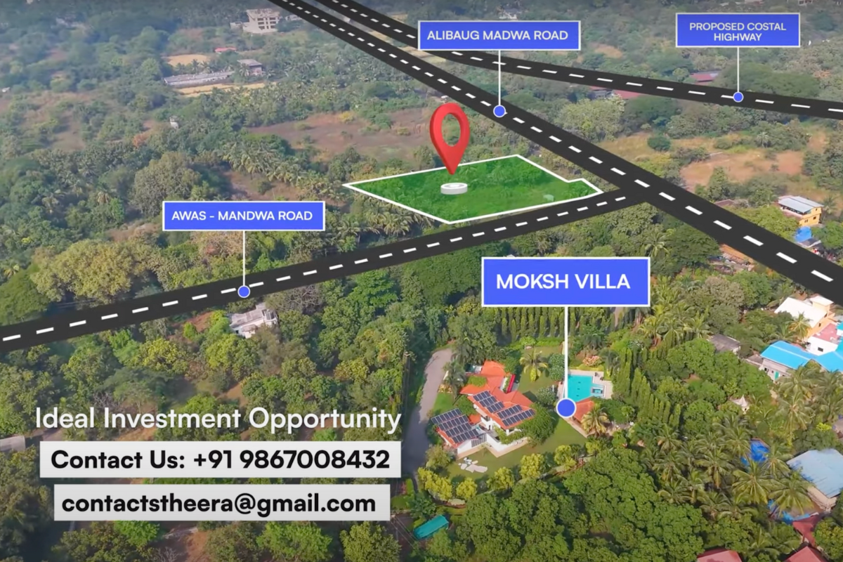 64 Guntha Land for Sale in Awas Alibaug - Corner Plot Near Mandwa Road with Clear Title and FSI up to 2.24