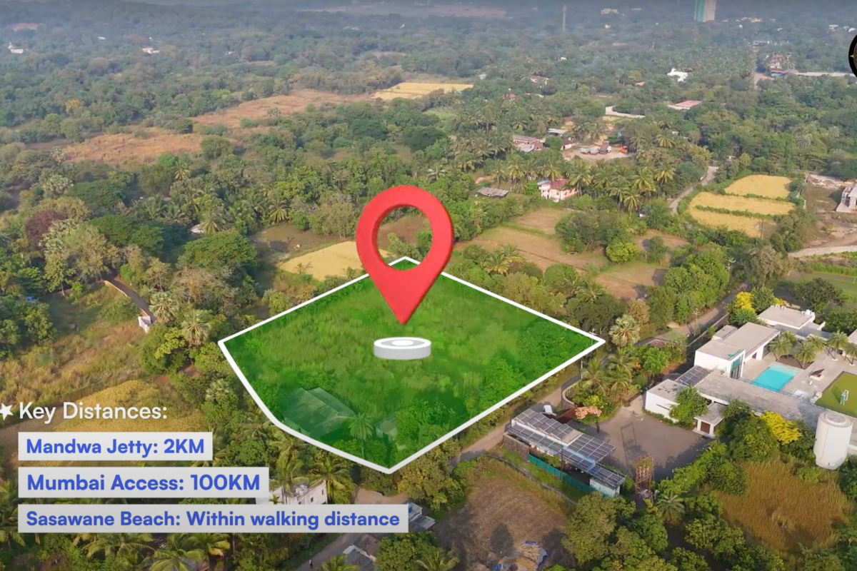 60 Guntha Agricultural Land for Sale in Sasawane, Alibaug - Beachside Corner Plot Near Sasawane Beach