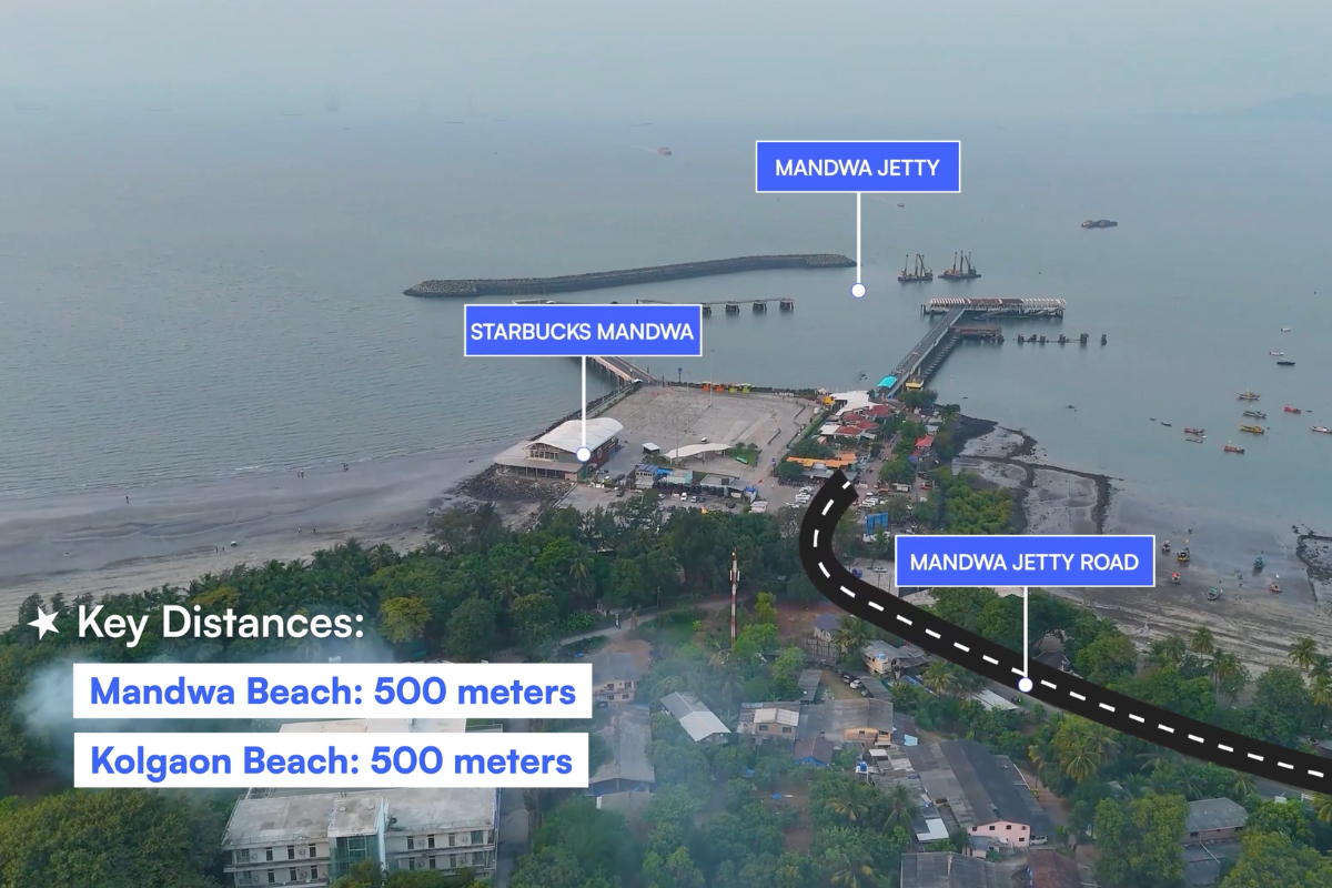 108 Guntha NA Land for Sale in Alibaug near Mandwa Jetty, Perfect for Villas, Resorts, or Luxury Projects