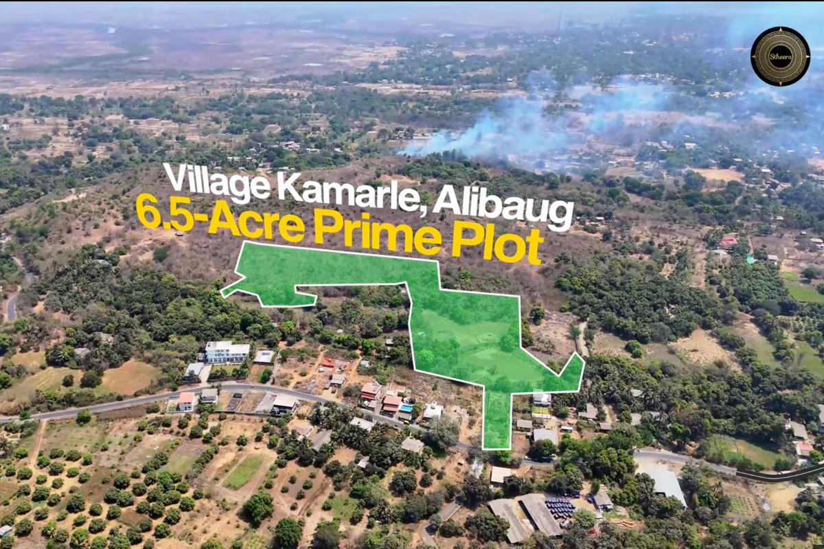 Mountain view land in Alibaug