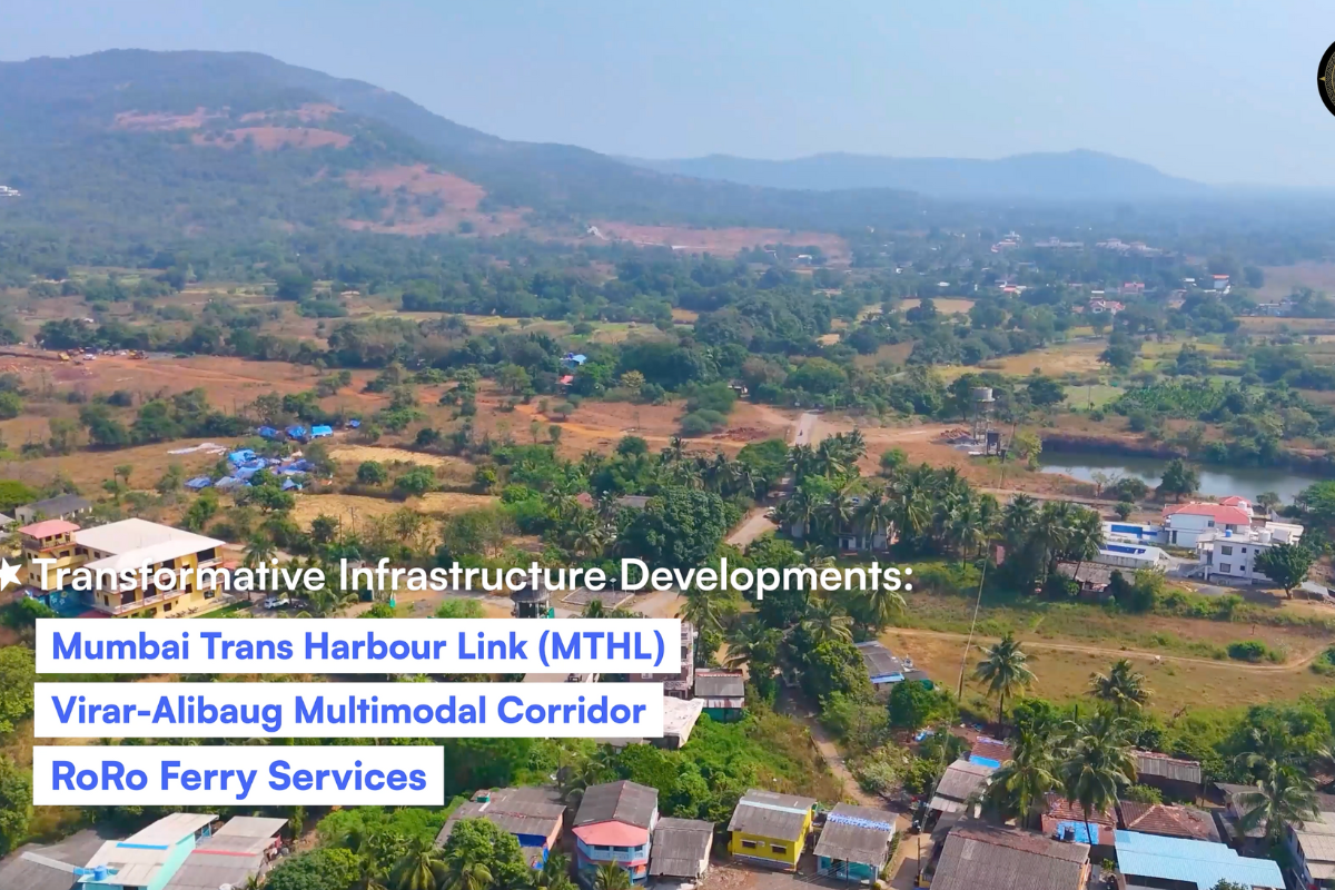 110 Guntha R-Zone Land for Sale in Mapgaon, Alibaug with Scenic Mountain Views and Investment Potential