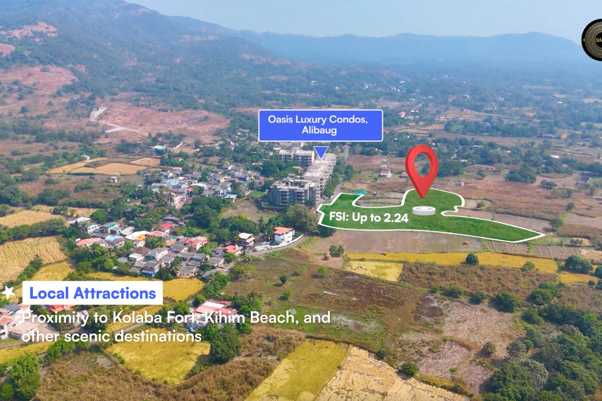 110 Guntha R-Zone Land for Sale in Mapgaon, Alibaug with Scenic Mountain Views and Investment Potential