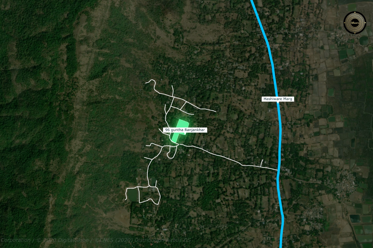 Scenic view land for sale in Alibag