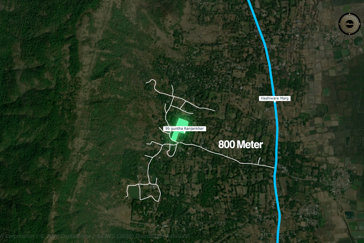 Scenic view land for sale in Alibag