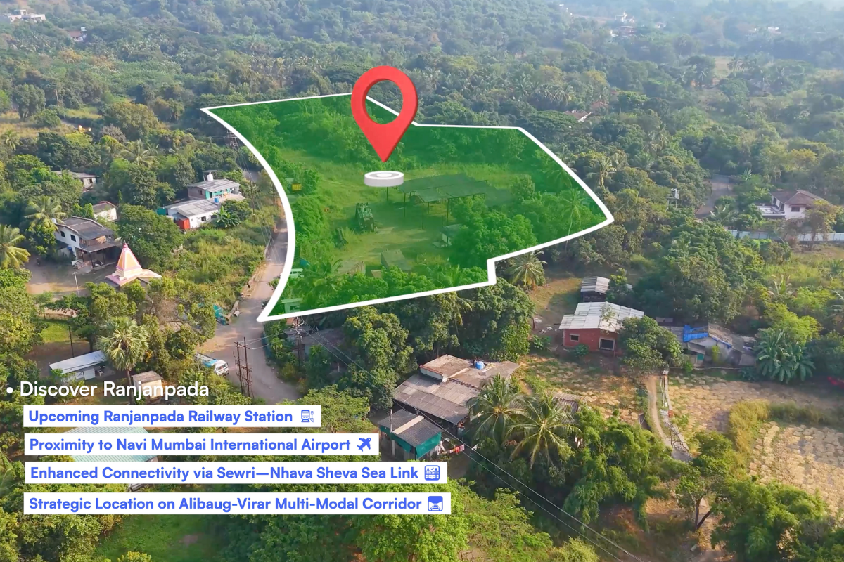 G1 Zone land in Ranjanpada Alibaug perfect for luxury villas or farmhouses