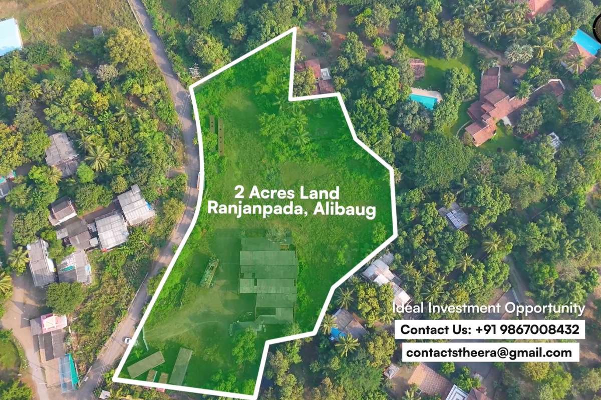 Prime investment land in Ranjanpada Alibaug with FSI 0.48