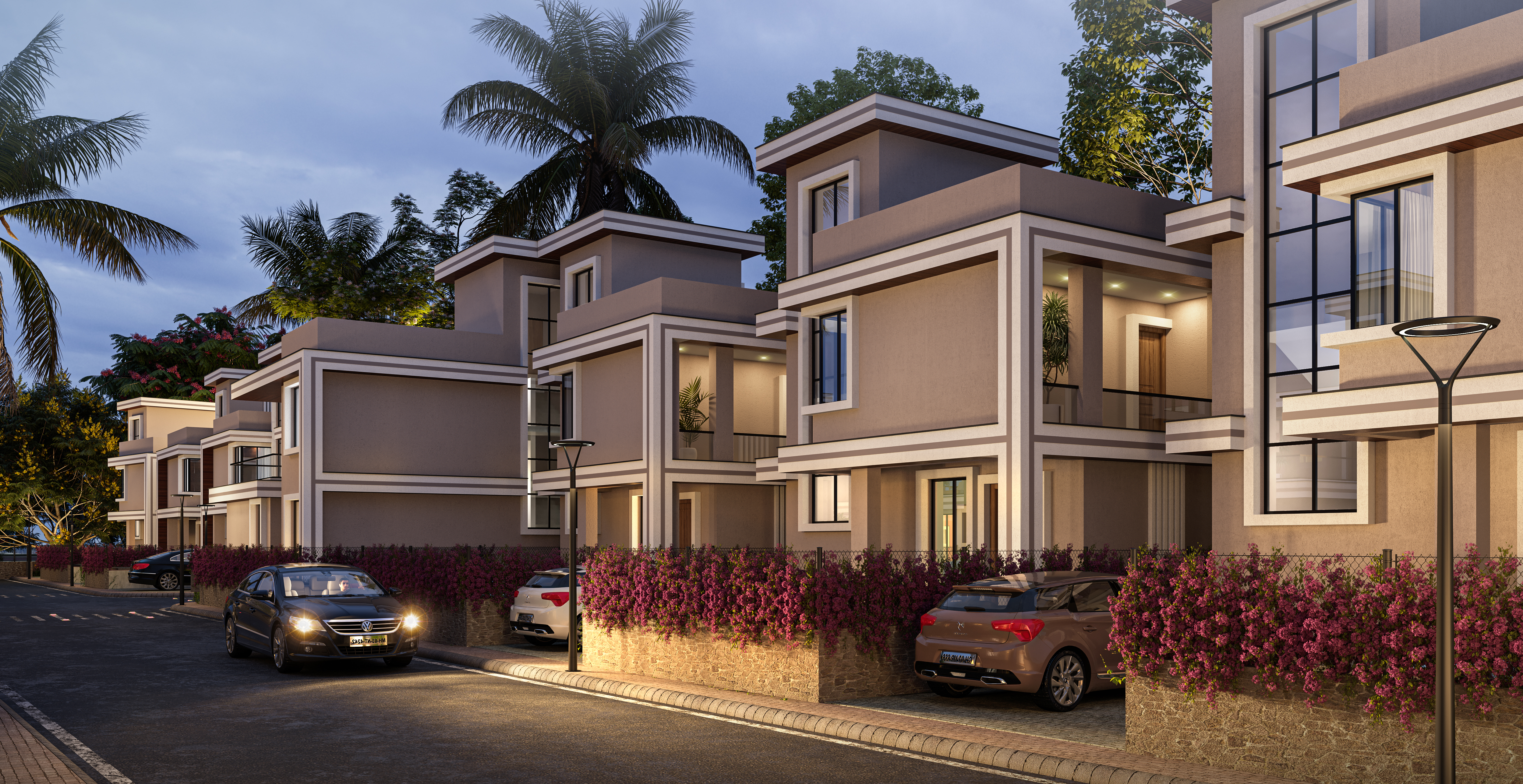 Nilayas exclusive NA plots in Nagaon, Alibaug, showcasing the gated community and surrounding lush landscapes.